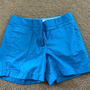 blue shorts